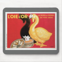 L'oie D'or La Reine DES-Creme-Vintage Nahrungsmitt Mousepad