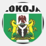 LOKOJA. (NIGERIA) T-Shirt und usw. Runde Aufkleber