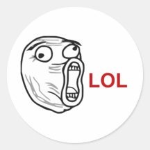 LOL Lachen-heraus lautes Raserei-Gesicht Meme Stickers