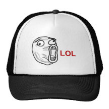 LOL Lachen-heraus lautes Raserei-Gesicht Meme Baseballkappe
