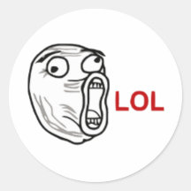 LOL Raserei-Gesicht Sticker