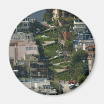 Lombard-Straße in San Francisco Amerika Crookedes Kühlschrankmagnete