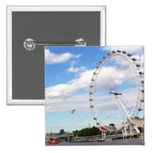 London-Auge Anstecknadelbutton