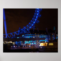 London-Auge - Nightscape Posterdruck