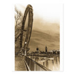 London-Auge und Westminster-Kunst Postkarte