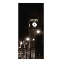 London bis zum Nacht Personalisierte Werbekarte