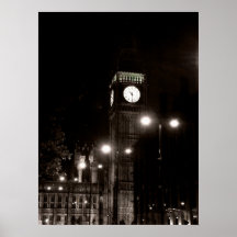 London bis zum Nacht Plakatdrucke