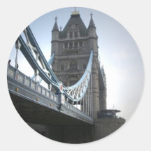 London-Brücke Runder Sticker