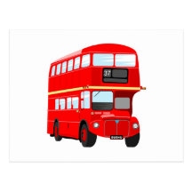 London-Bus Postkarten