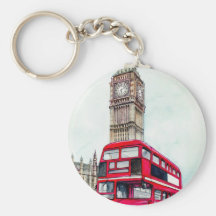 London-Bus und Big Ben Schlüsselband