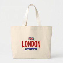 London England mit britischer Flagge Tragetaschen