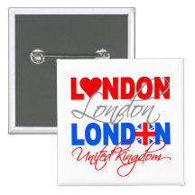 London-Knopf Anstecknadel