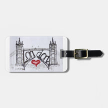 London mit Liebe Kofferanhänger