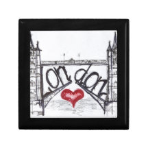 London mit Liebe Modeschmuckschachteln