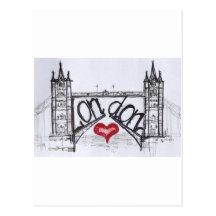 London mit Liebe Postkarten