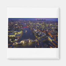 London nachts (durch St.K) Kühlschrankmagnete