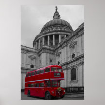 London-Rot-Bus Posterdrucke