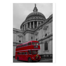London-Rotbus Postkarte