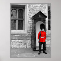 London-Soldat auf Paradeplakat