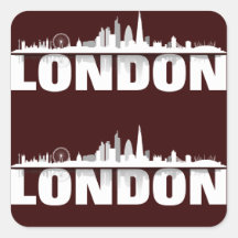 London Stadt Skyline - Geschenkideen Aufkleber