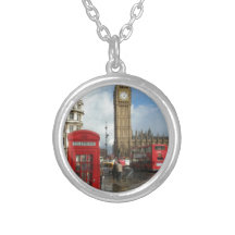 London-Telefonkasten u. Big Ben (St.K) Halskette