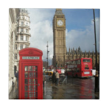 London-Telefonkasten u. Big Ben (St.K) Kacheln