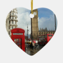 London-Telefonkasten u. Big Ben (St.K) Ornament