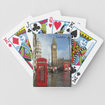 London-Telefonkasten u. Big Ben (St.K) Spielkarten