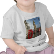 London-Telefonkasten u. Big Ben (St.K) T-shirts