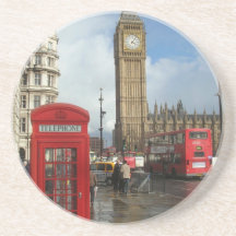 London-Telefonkasten u. Big Ben (St.K) Untersatz