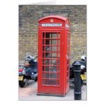 London-Telefonzelle Grußkarte