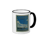 Longview, Washington-Werbungs-Plakat Teetasse