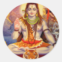 Lord Shiva Meditating Sticker