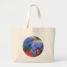 Lorikeets Blase mit Schatten Taschen