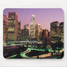 Los Angeles-Nachtlichter Mousepad