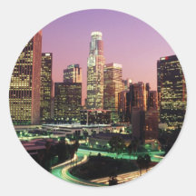 Los Angeles-Nachtlichter Sticker