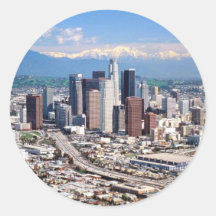 Los Angeles Runder Aufkleber