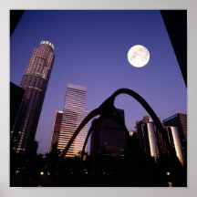 Los Angeles-Wolkenkratzer Plakat