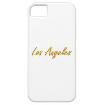 Los Angeles Yellow and Purple iPhone 5 Cover