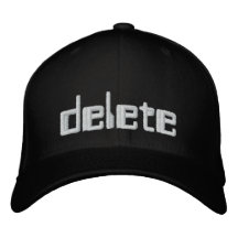 "Löschen Sie" gesticktes Hut-Aussenseiter pwn 1337 Besticktes Baseballcap