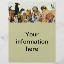 Lose Hundecollagen-Flyer