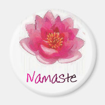 Lotos-Blume "Namaste" Yoga-Geschenke Kühlschrankmagnete