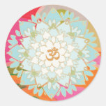 Lotos-Blumemandala-Aufkleber