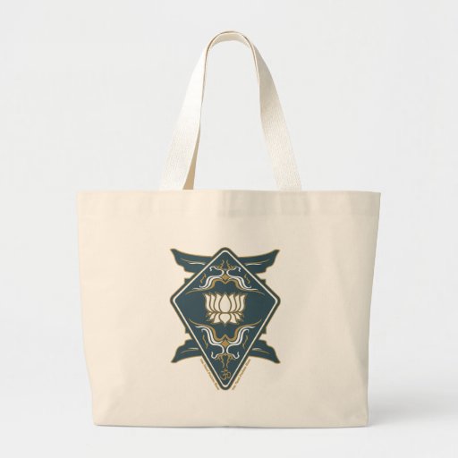 Lotos-Blumen-Logo Tragetaschen