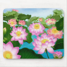 Lotos-Blumen Mousepad