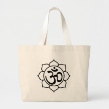 Lotos-Blumen-Om-Symbol Einkaufstasche