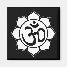 Lotos-Blumen-Om-Symbol Magnete