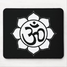 Lotos-Blumen-Om-Symbol Mauspads