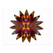 Lotus-Blatt: Heller Element-Stern-Schein Postkarte