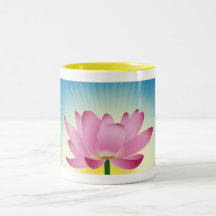 Lotus im Sonnenaufgang Tassen